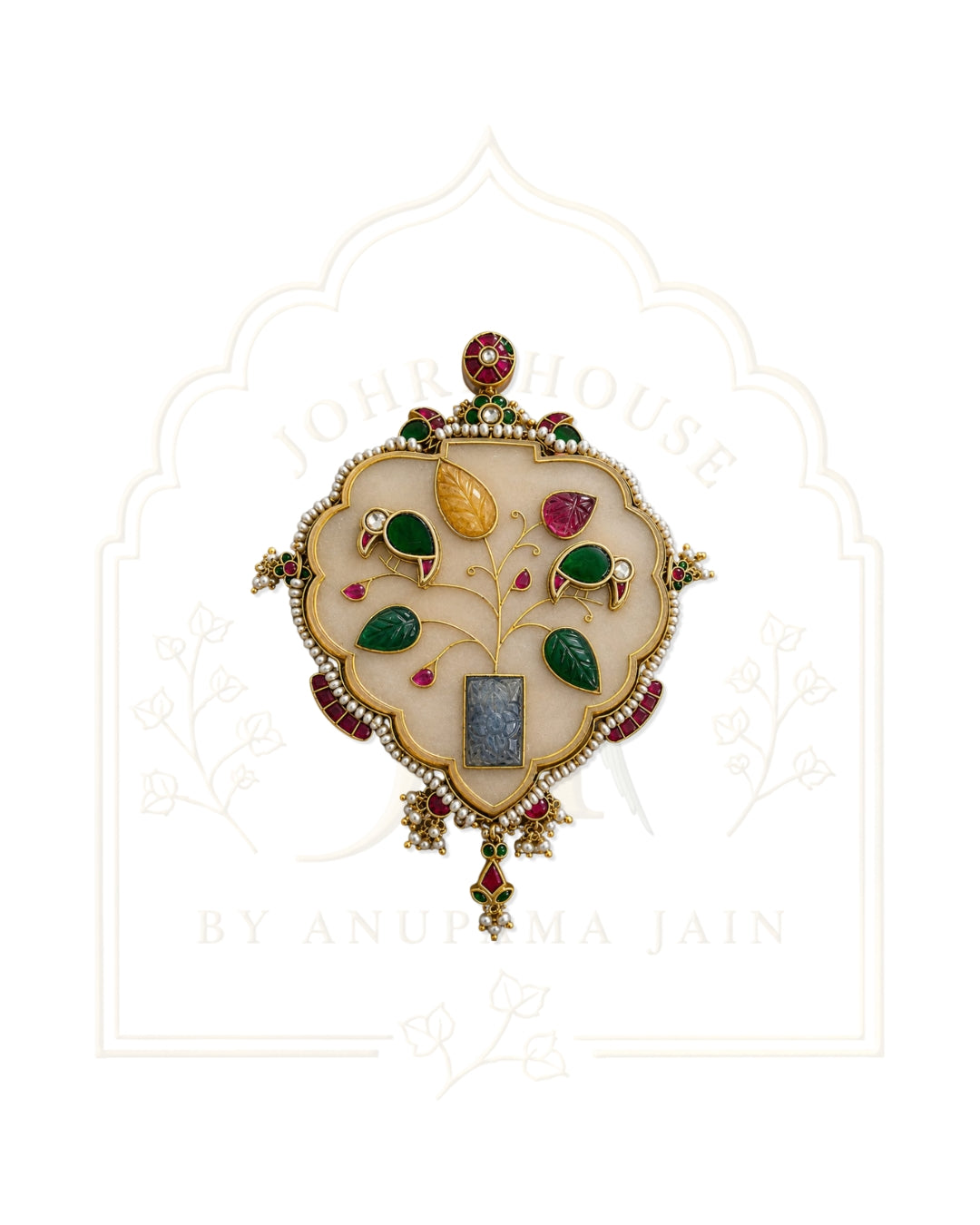 Padma Temple Jharokha Tree-of-Life Pendant