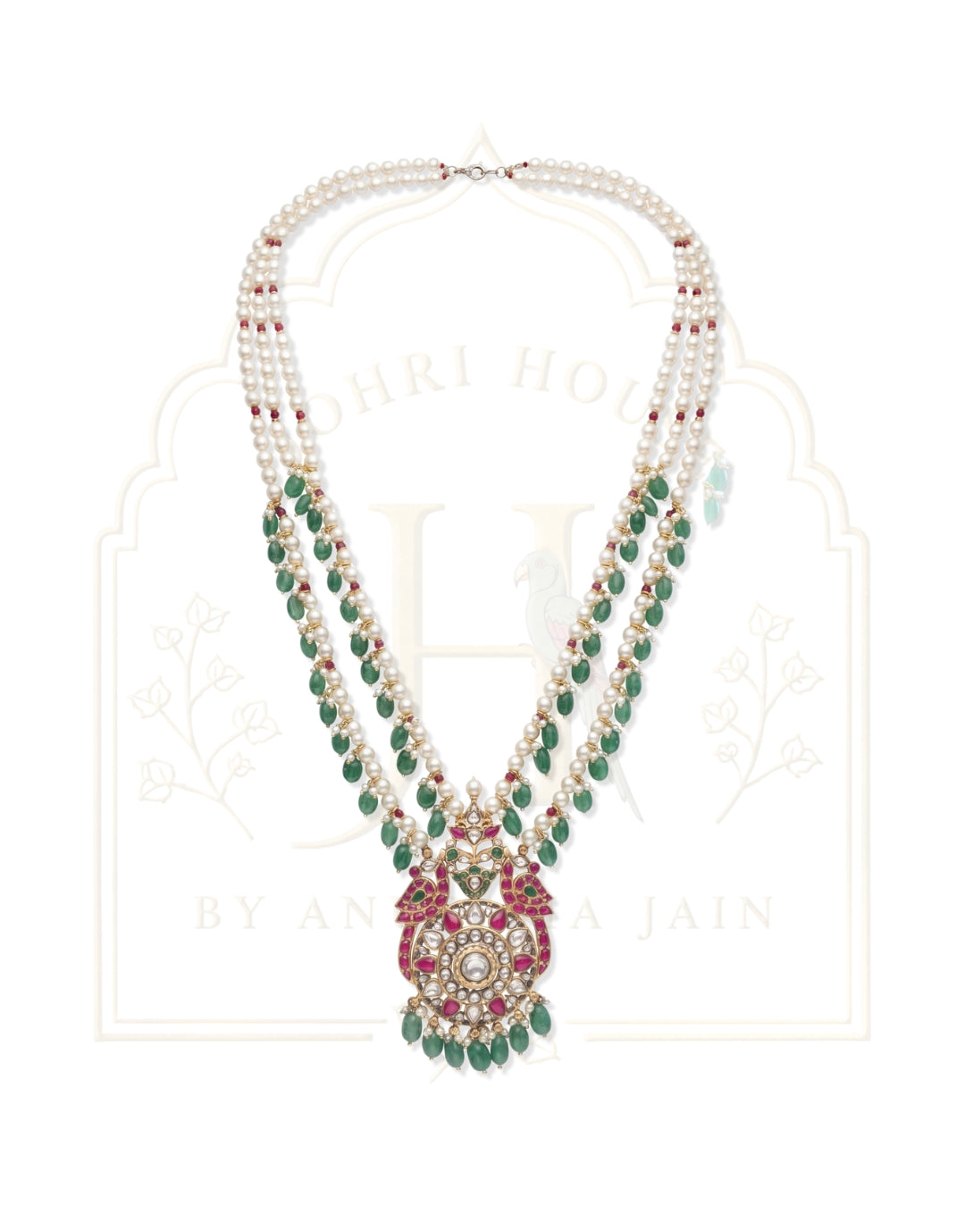 Mayura South Indian Temple Peacock Necklace