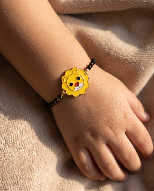 Traditional Gold Nazariya Evil Eye Baby Pendant