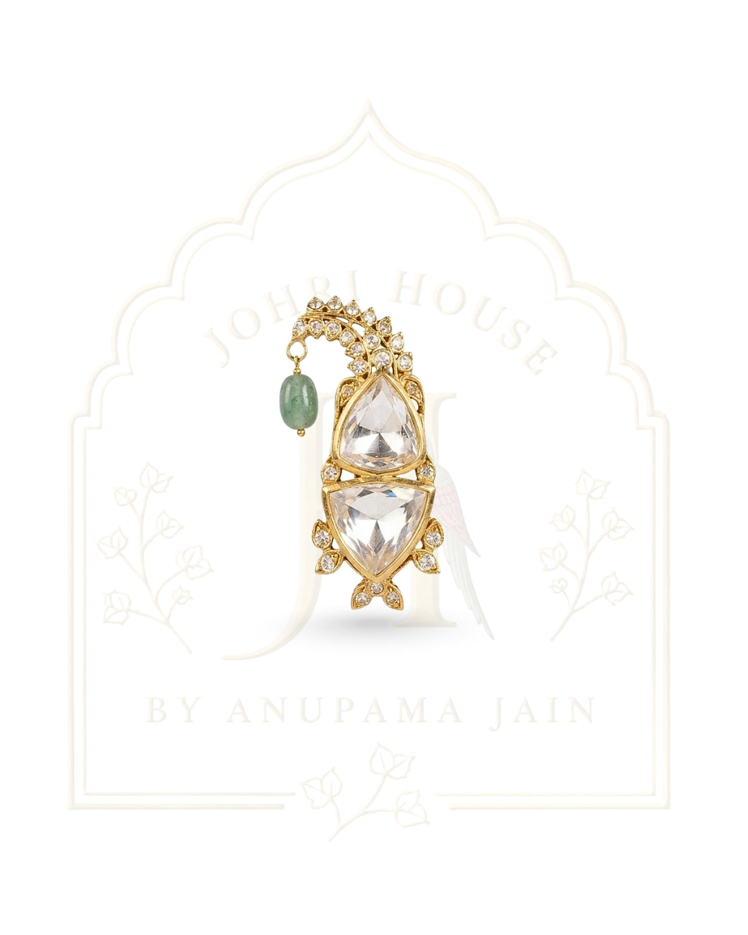 The Royal Paisley Polki Brooch