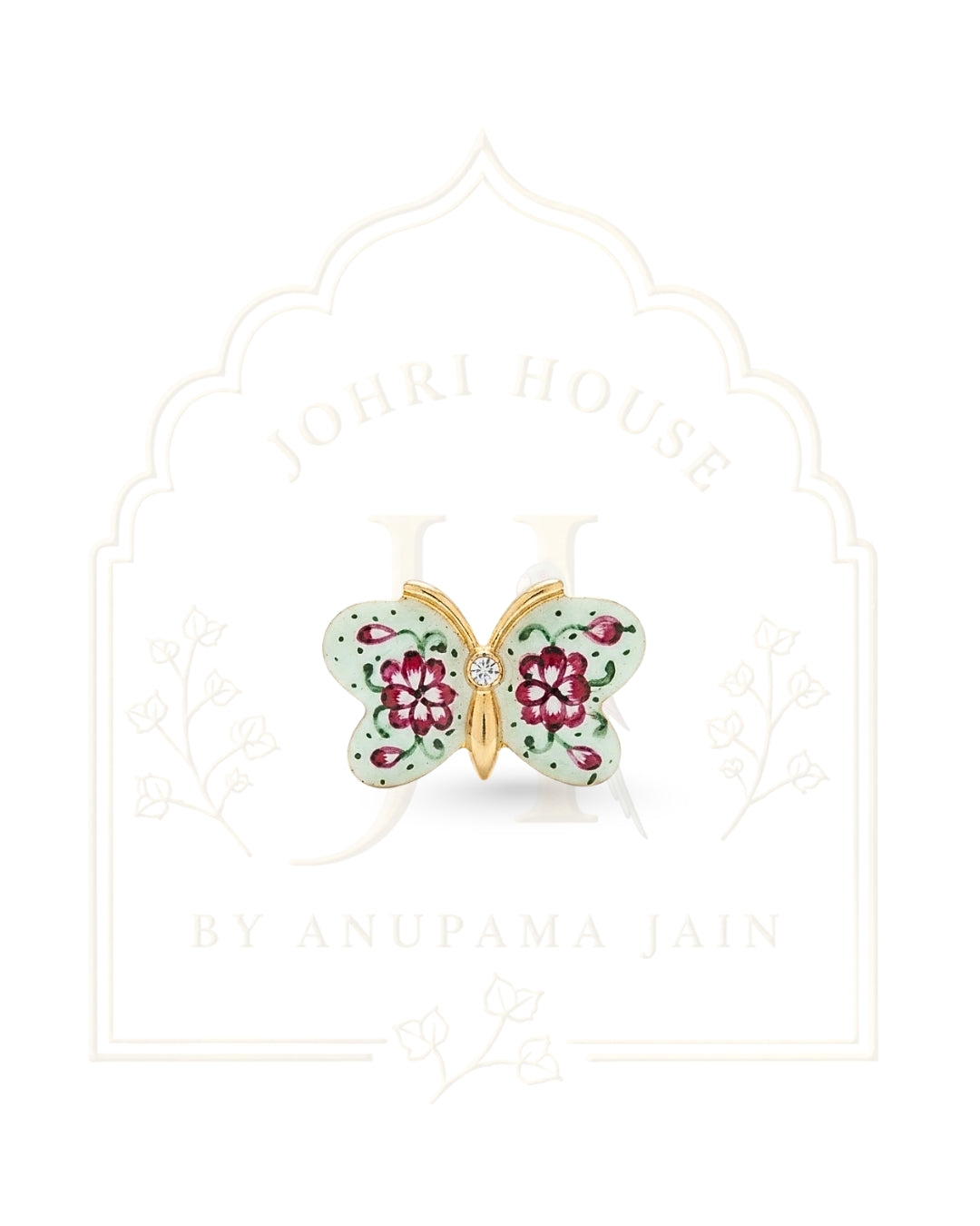 Kids Floral Butterfly Brooch