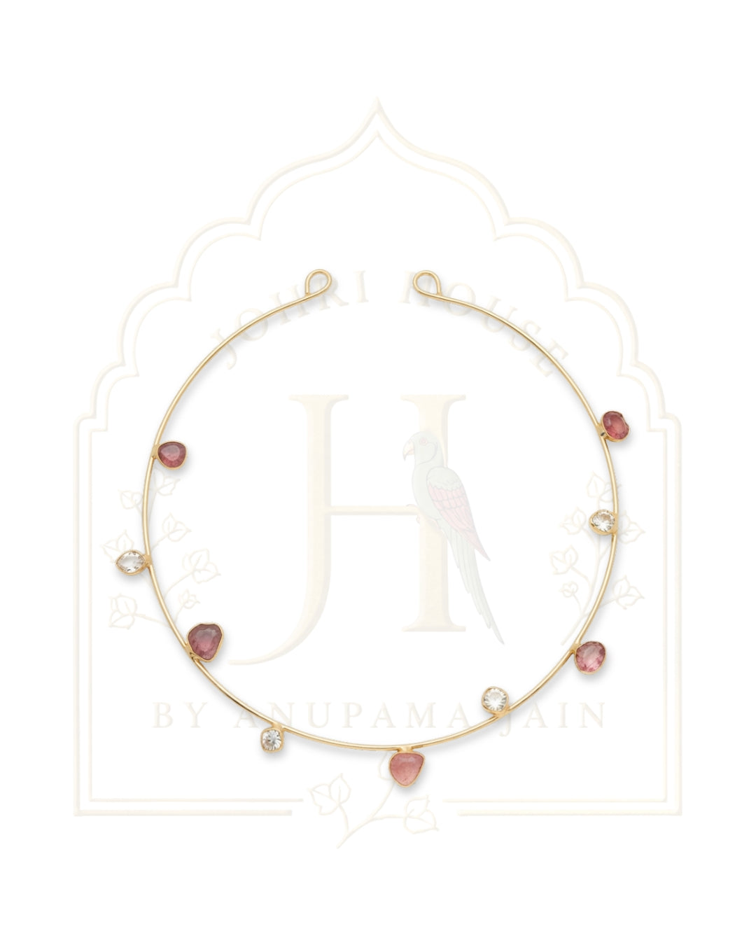 Zoya Tourmaline & Polki Gold-Lined Necklace