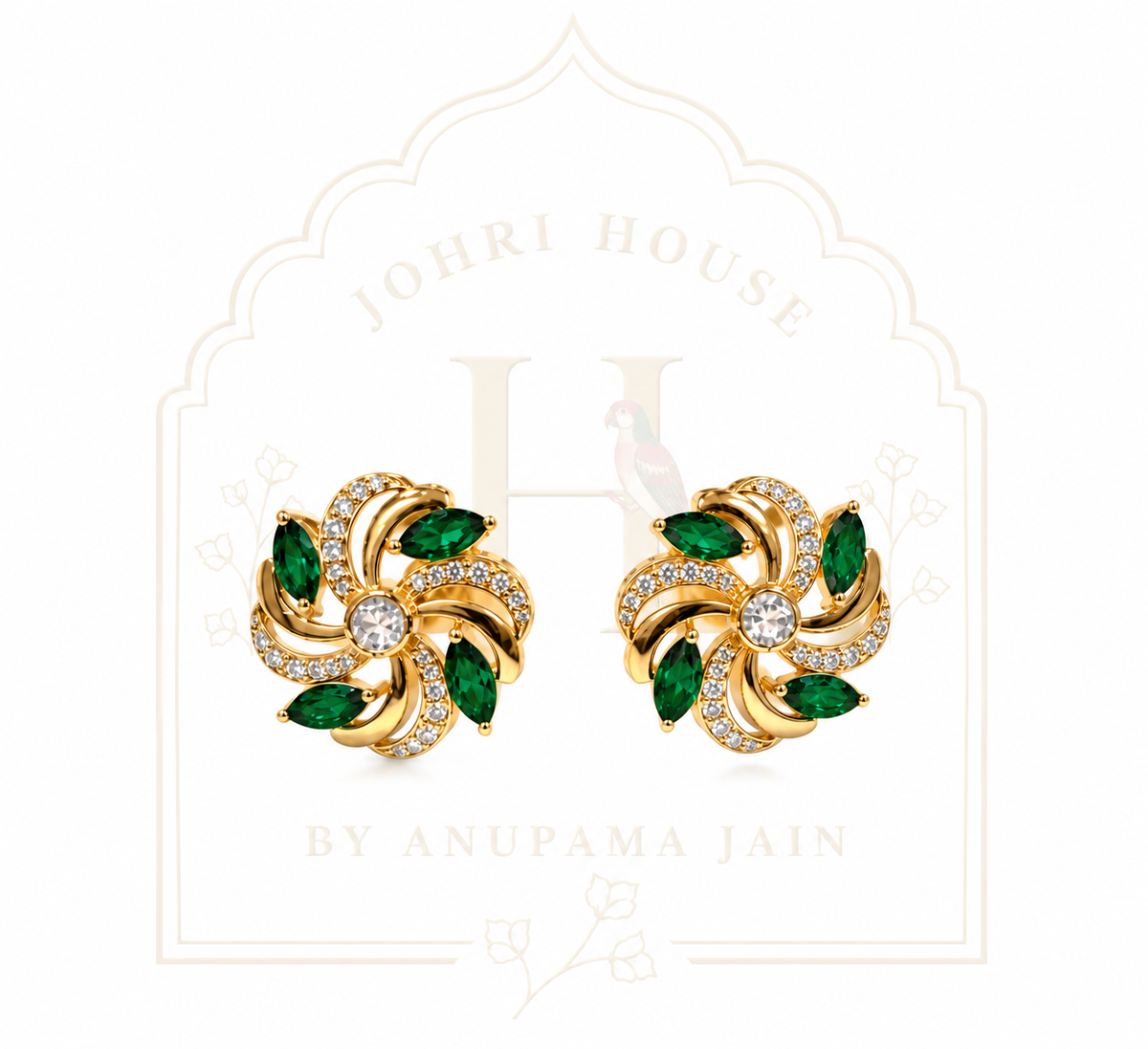 Swirl Stud Earrings
