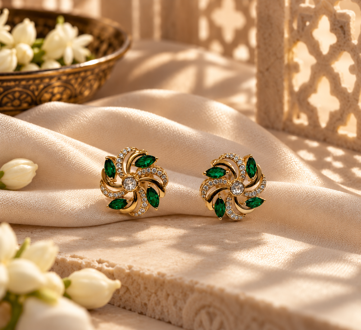 Swirl Stud Earrings